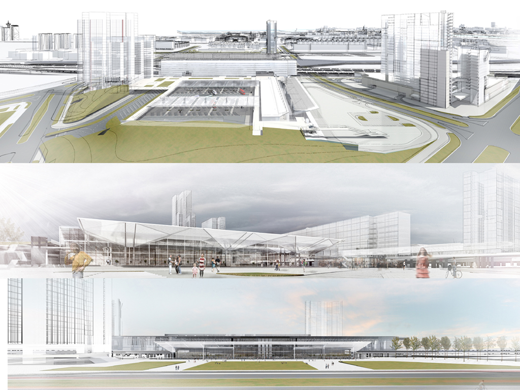 Urbanističko-arhitektonska rešenja autobuske i železničke stanice u novobeogradskom Bloku 42